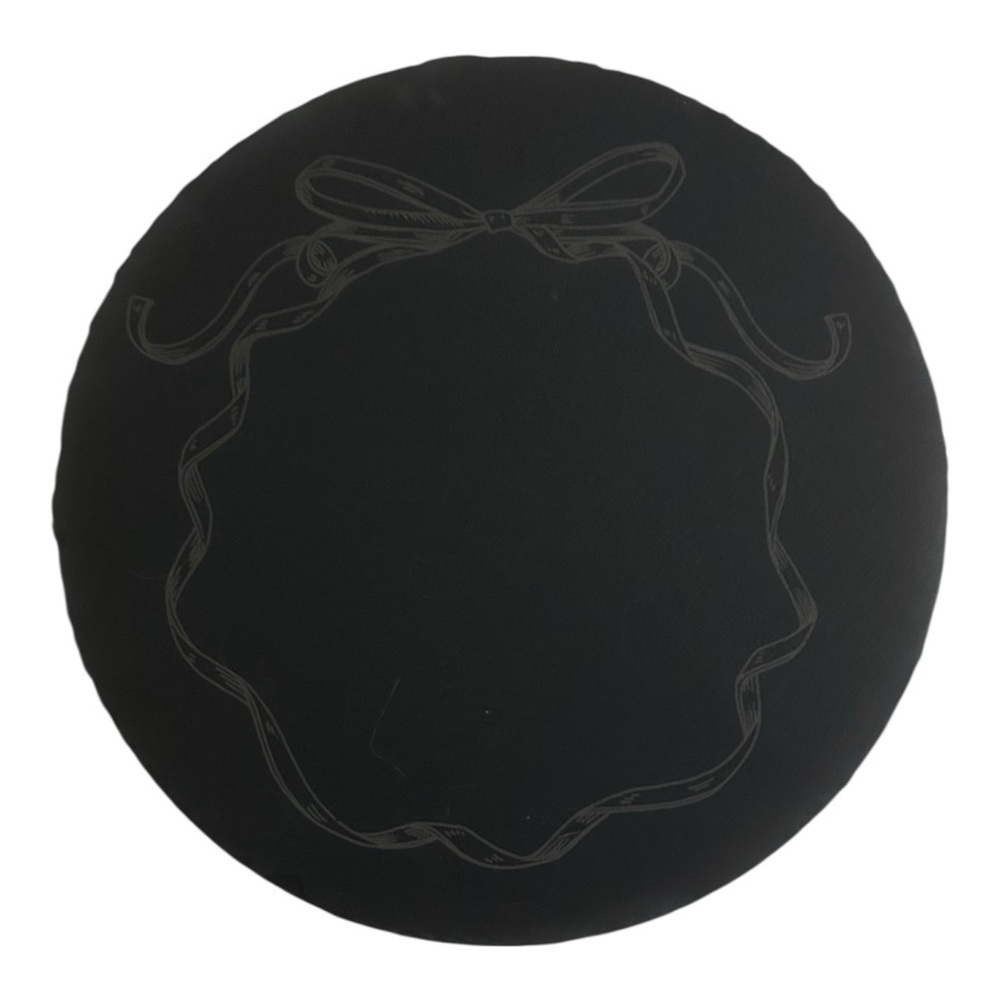 Bow Engraved Slate Serving Platter